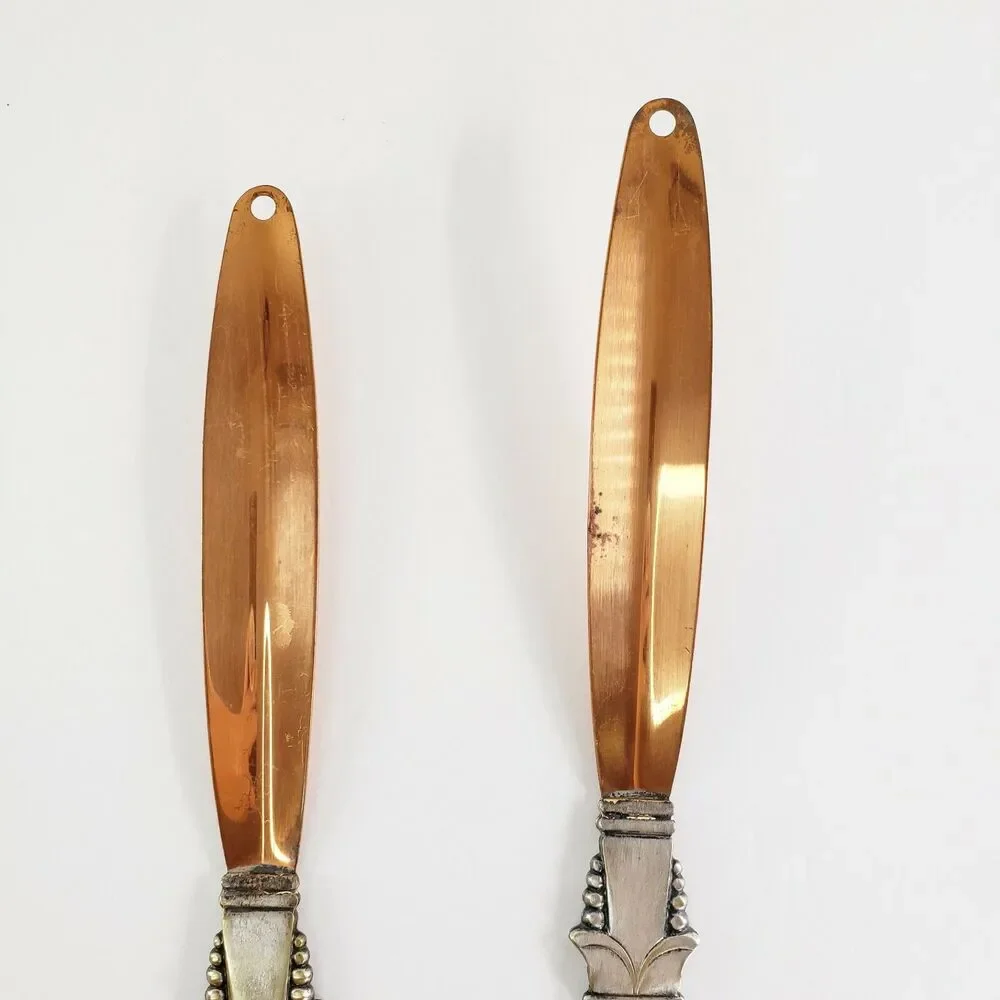 Coppercraft Guild Salad Server Spoon Fork Kitchen Utensil Mid Century Danish